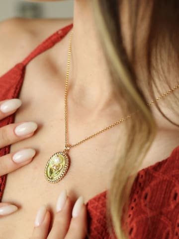 Pierres de Jade 3-delige sieradenset: ketting, oorstekers en ring