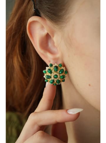 Pierres delicates Vergold. Ohrringe mit Edelsteinen