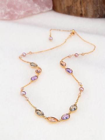 Pierres de Jade Vergulde ketting met sierelementen - (L)50 cm