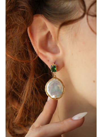 Pierres delicates Kolczyki w kolorze białym z perłami