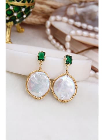 Pierres delicates Kolczyki w kolorze białym z perłami