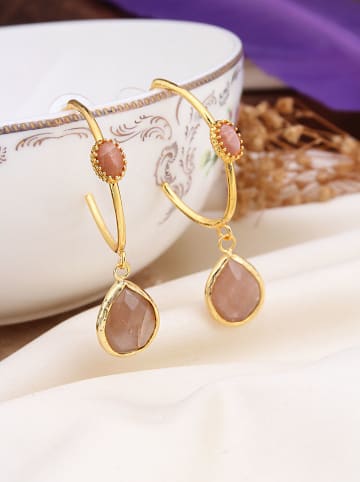 L'Atelier de Gaia Vergold. Halbcreolen mit Edelsteinen