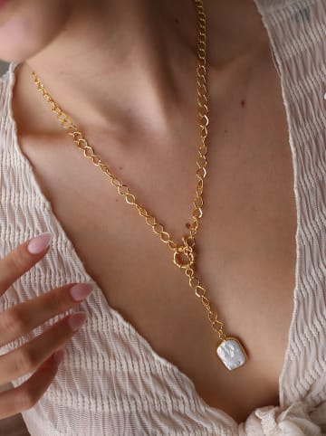 L'Atelier de Gaia Vergulde ketting met hanger - (L)47 cm