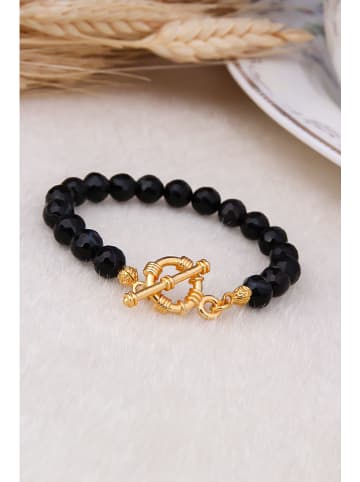 L'Atelier de Gaia Vergulde armband met edelstenen