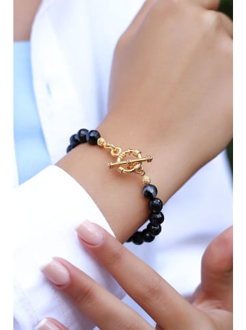 L'Atelier de Gaia Vergulde armband met edelstenen