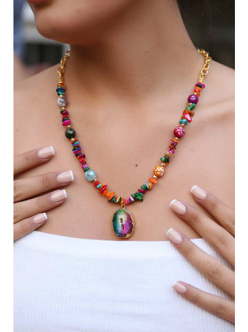 L'Atelier de Gaia Ketting met hanger - (L)45 cm