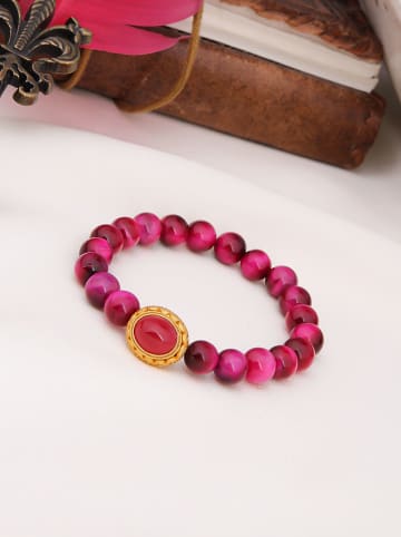 Pierres de Jade Vergulde armband met edelstenen