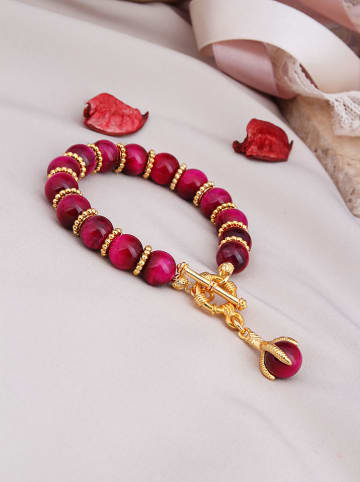 L'Atelier de Gaia Vergulde armband met edelstenen