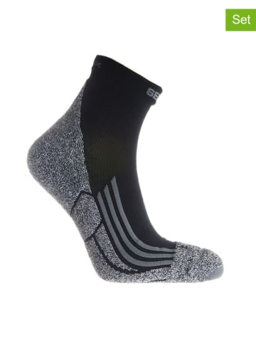 Seger 2er-Set: Funktionssocken in Schwarz/ Grau