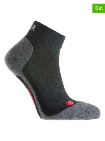 Seger 2er-Set: Funktionssocken "Outdoor Coolmax" in Grau