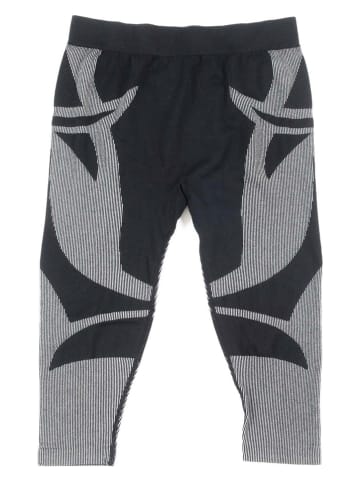 COLD Legginsy termiczne w kolorze czarno-szarym