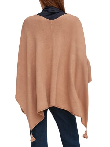 comma Poncho in Hellbraun