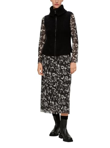 s.Oliver Kleid in Schwarz/ Weiß