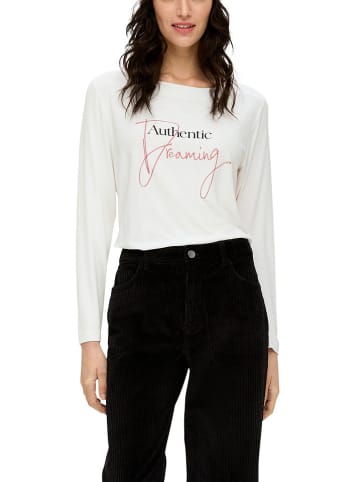 s.Oliver Longsleeve in Weiß