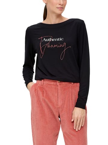 s.Oliver Longsleeve in Dunkelblau