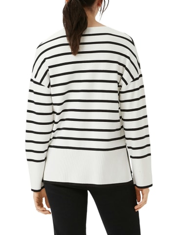 s.Oliver Pullover in Weiß/ Schwarz