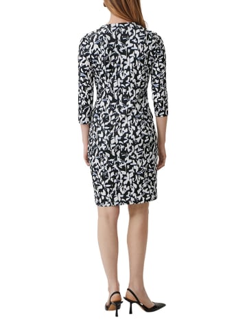 comma Kleid in Schwarz/ Weiß