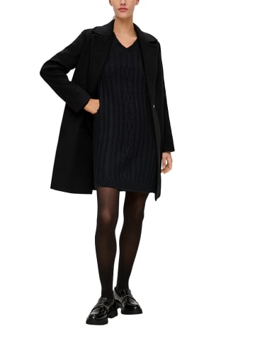s.Oliver Strickkleid in Schwarz