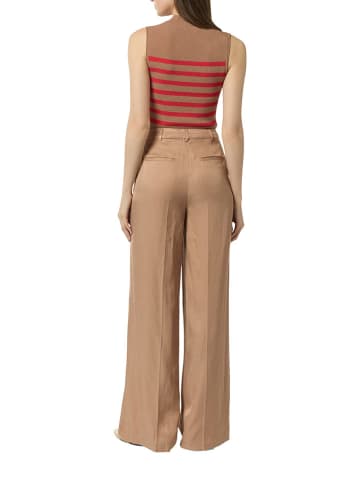 comma Pullunder in Beige/ Rot