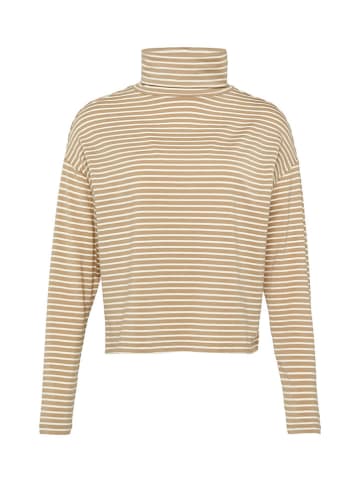 comma Longsleeve in Hellbraun