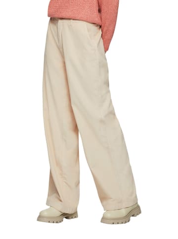 s.Oliver Spodnie sztruksowe - Comfort fit - w kolorze beżowym