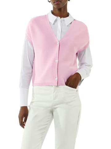 comma Cardigan in Rosa