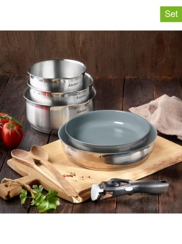 Sauter 6tlg. Edelstahl-Kochgeschirr-Set in Silber