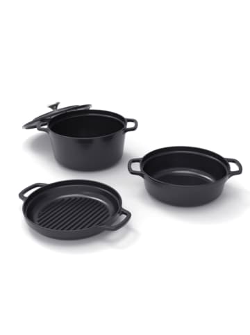 Sauter 4tlg. Set: Kochgeschirr in Schwarz - Ø 25 cm