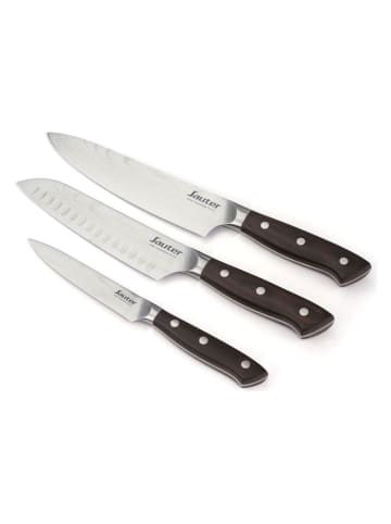 Sauter 3tlg. Küchenmesser-Set in Braun