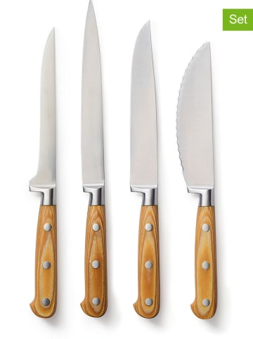 Sauter 4-częściowy zestaw noży w kolorze jasnobrązowym