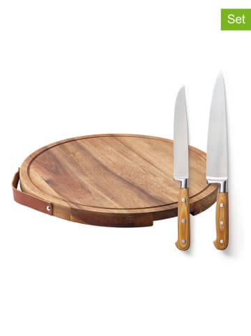 Sauter 3-częściowy zestaw w kolorze jasnobrązowym do krojenia