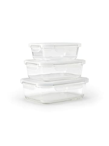 Sauter 3er-Set: Frischhaltedosen in Transparent/ Weiß