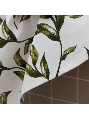 Sauter 3-delige set: theedoeken wit/groen - (L)70 x (B)50 cm