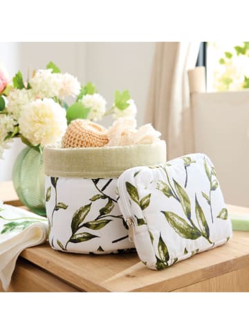 Sauter Toilettas wit/groen - (B)20 x (H)14 cm