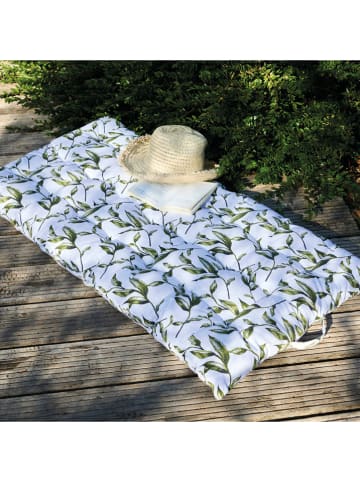 Sauter Poduszka podłogowa w kolorze biało-zielonym - 120 x 60 cm