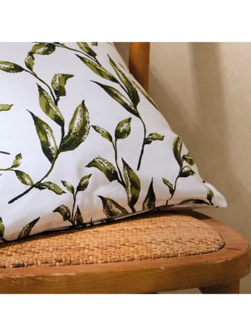 Sauter Kussen wit/groen - (L)45 x (B)45 cm