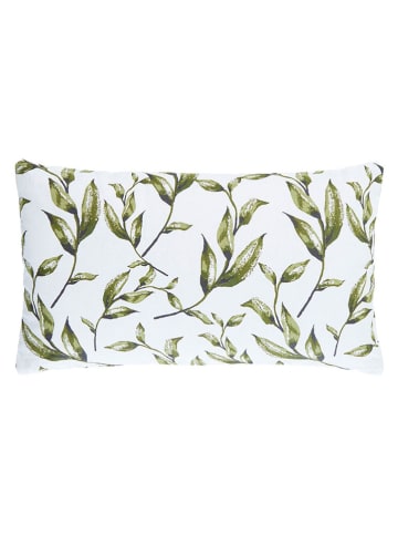 Sauter Kussen wit/groen - (L)50 x (B)30 cm