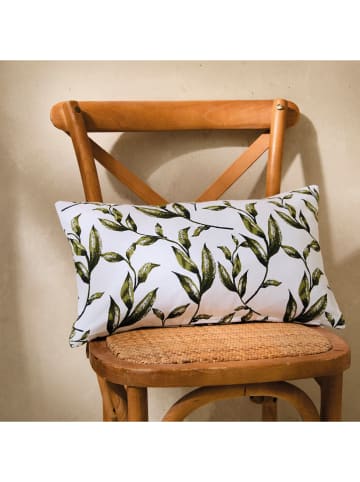 Sauter Kussen wit/groen - (L)50 x (B)30 cm