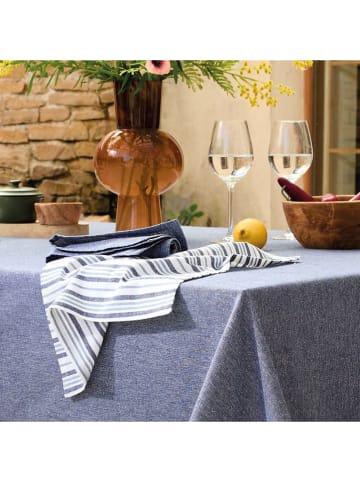 Sauter 6-delige set: servetten blauw - (L)40 x (B)40 cm