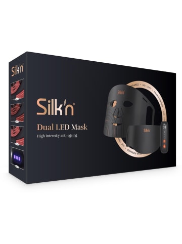 Silk'n Maska LED "Dual" w kolorze czarnym do twarzy i szyi