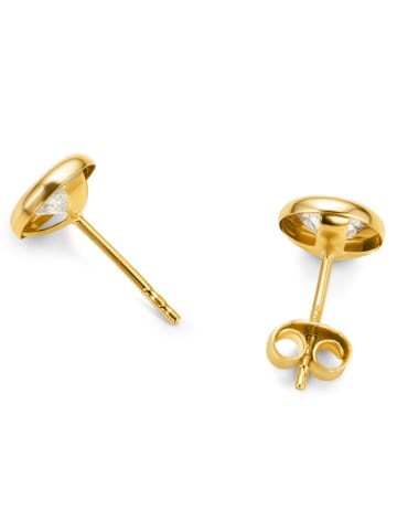 Revoni Gouden oorstekers met diamanten