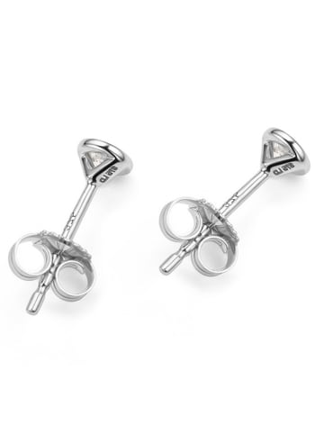 Revoni Witgouden oorstekers met diamanten