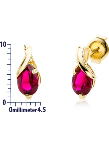 Revoni Gold-Ohrstecker mit Edelsteinen