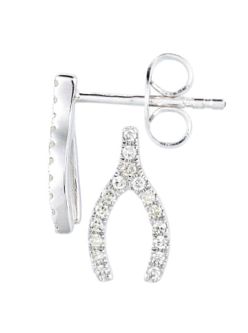 Revoni Złote kolczyki-wkrętki z diamentami