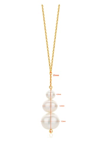 Diamant Exquis Gouden ketting met hanger - (L)45 cm
