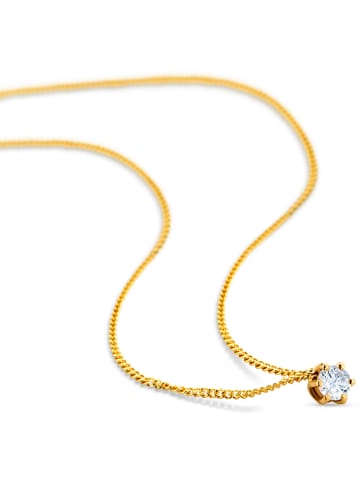 Diamant Exquis Gold-Halskette mit Diamant - (L)45 cm