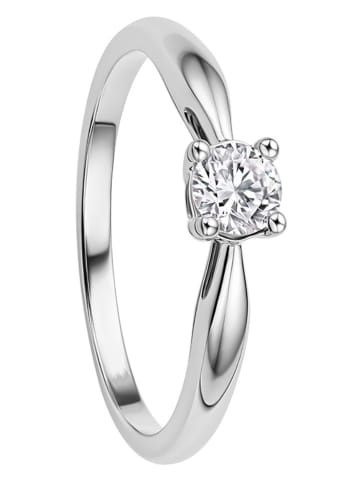 Revoni Witgouden ring met diamant