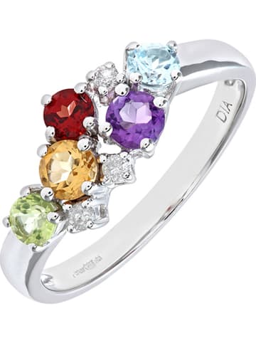 Rinani Weißgold-Ring mit Diamanten