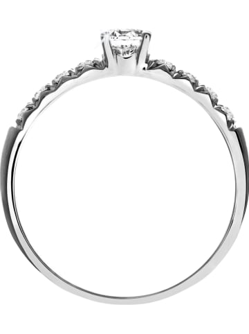 Revoni Witgouden ring met diamanten