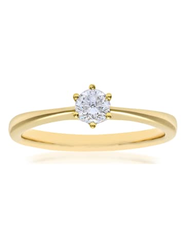 Diamant Exquis Gold-Ring mit Diamant